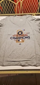 Houston Astros MLB Womens 2017 World Series Champion v-neck shirt Majestic XL g - Picture 1 of 3