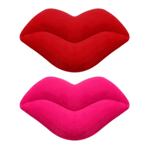  2 Pcs Lip Pillow Decorative Throw Pillows for Couch Plush Women's - Picture 1 of 11
