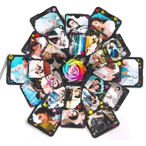 Explosion Gift Box, Handmade Exploding Photo Album Surprise Black - Picture 1 of 19