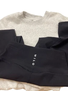 Wilo Wellness Club grauer Pullover Sweatshirt & schwarze Leggings Set neu - Bild 1 von 15