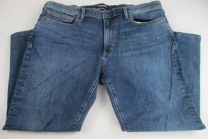LANDS END Medium Wash Straight Fit Denim Jeans Pants Mens 40 X 26 GC - Picture 1 of 5