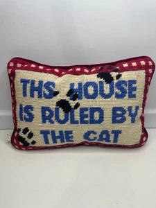 Vintage Centrum DIESES HAUS WIRD VON DER KATZE REGIERT Nadelkissen 11 x 7 Zoll - Bild 1 von 9