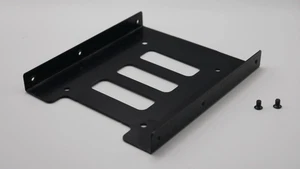 SSD auf HDD Festplatten Adapter 2,5 Zoll auf 3,5 Zoll schwarz Metall Halterung - Bild 1 von 5