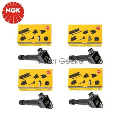 4pcs OEM NGK Ignition Coil For Honda Accord CR-V LX EX SE Civic si Acura ILX 2.4 Foto 1 de 4