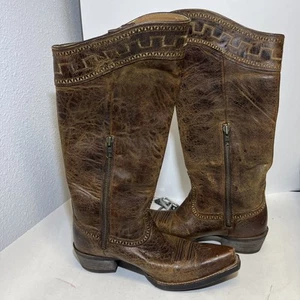 🔥ARIAT Sahara Distressed TALL Women's Brown Cowgirl Boots #10011941 -Size  8. B - Picture 1 of 8