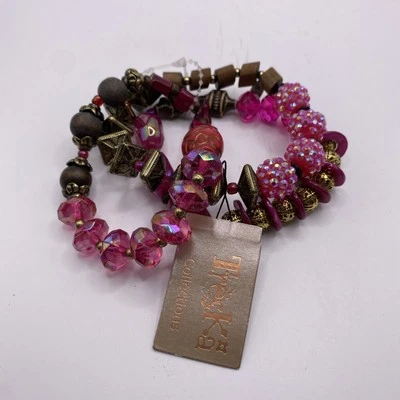 Treska 3 Cuentas Pulsera Paquete Nuevo Con Etiquetas! Foto 1 de 3