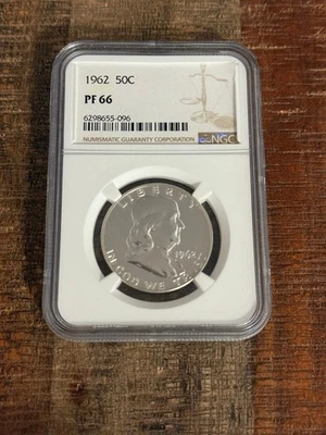 1962 50c Franklin Half Dollar NGC PF66 - Image 1 of 4
