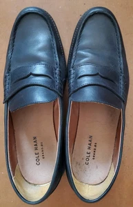 Cole Haan Men’s Original Grand OS Black Leather Penny Loafers Slip-Ons 11 M - Picture 1 of 13