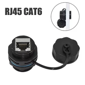 Circular Cat6A RJ45 Network Connector Waterproof Joint Cat6A Gigabit Network - Afbeelding 1 van 8