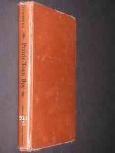 PRAIRE TOWN BOY SANDBURG 1955 1st Edition Autobiography Book ILLUSTRATED  Krush - Picture 1 of 1