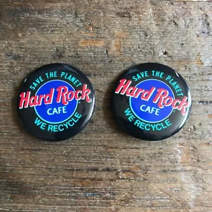 Hard Rock Cafe We Recycle, Save The Planet Pinback Button Pin 1-1/4" Menge 2 - Bild 1 von 3