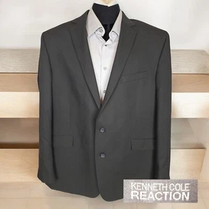 Kenneth Cole Jacket Blazer Mens 48R Black Double Vented Lightweight - Picture 1 of 9