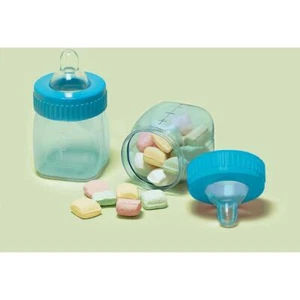 Blue Fillable Baby Bottle Party Favors 6 Per Packages New - Picture 1 of 1