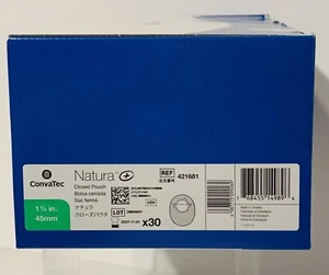 CONVATEC 421681 Sur-Fit Natura Closed-End Pouch 1-3/4" Flange BOX Of 30 - Picture 1 of 5