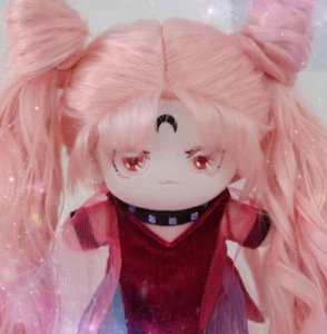 Pretty Guardian Sailor Moon Black Lady 7.9in Dress-Up Plush Doll NEW - Picture 1 of 2