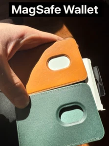 Portefeuille Porte Carte Magnétique en Cuir pour Téléphones avec Etui MagSafe ou MagSafe - Photo 1 sur 25