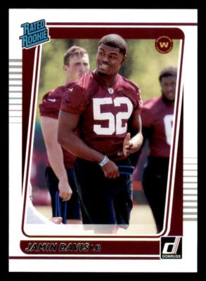2021 Donruss #337 Jamin Davis RR RC - Image 1 of 2