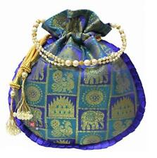 Traditional Polti Bag Brocade Purse Pearl Handle Tassel Womens Handbag Gift Item