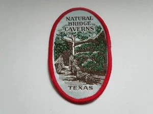Aufnäher aus den  USA Texas  Natural Bridge Caverns  ca  8 x 5 cm - Picture 1 of 1