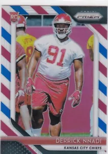 2018 Panini Prizm Rookie Red White & Blue Prizm Derrick Nnadi #265 Rookie RC - Picture 1 of 1