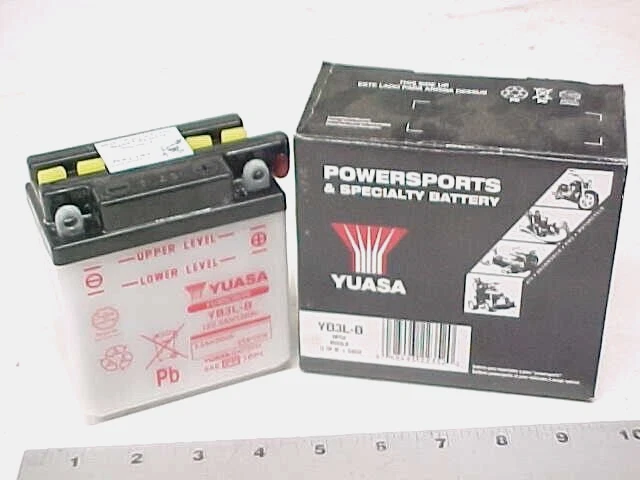 Batería YUASA YB3L-B Moto Yamaha 12 Voltios XT 350 250 Foto 1 de 1