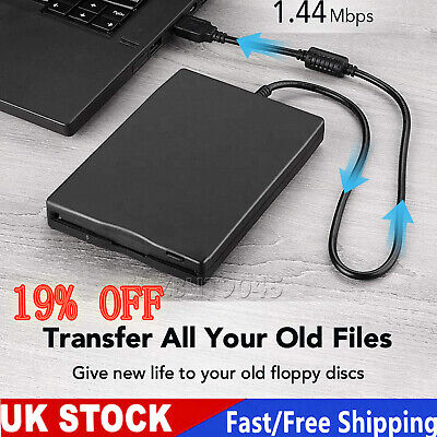 USB 2.0 Disk Reader Drive 3.5 External Portable 1.44Mb FDD Diskette Drive • 15.19€