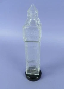 Vintage Glass Figural Clock Tower Bottle -Big Ben, Bakelite Cap, Perfume, Sweets - Picture 1 of 1