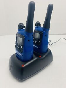 8 X T62 radio de dos vías de Motorola Walkie Talkie Azul 8KM PMR446 licencia libre ocho 