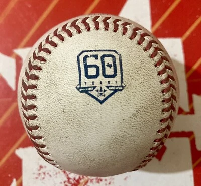 Christian Walker HIT FOUL  Game Used Ball Diamondbacks @ Houston 9/27/22 - Image 1 of 4