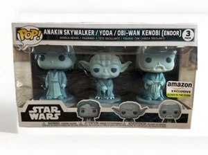 Funko Pop! Vinyl: Star Wars - Anakin Skywalker / Yoda / Obi-Wan Kenobi (Endor) - Picture 1 of 4