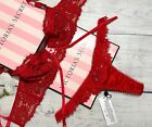 Ensemble culotte string string string cœur en dentelle rose Victoria's Secret FOR LOVE & CITRONS M-XL rouge