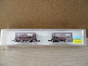 MODEL POWER WAGON TREMIE "CN" à BOGIES 342000/343001 boite de 2 éch N réf 2870 - Imagen 1 de 7
