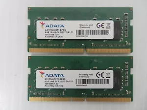 ADATA 16GB (2x8GB) DDR4 2400 MHz PC4-2400T SODIMM Single Laptop Memory Kit - Afbeelding 1 van 1