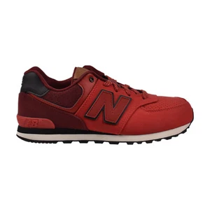 New Balance 574 Big Kid's Shoes Red KL574-YIG - Picture 1 of 6