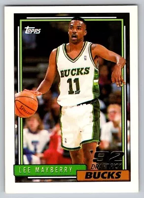 1992-93 Topps - #390 Lee Mayberry (RC) - Image 1 of 2