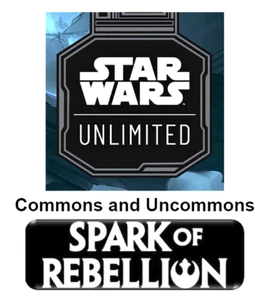 Star Wars Unlimited Spark of the Rebellion Commons and Uncommons Singles - Picture 1 of 167