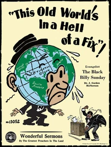 John Tefteller's Blues Images Poster The Black Billy Sunday In A Hell of A Fix! - Picture 1 of 1