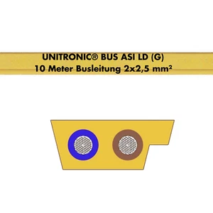 10 m Lapp 2170371 Unitronic BUS ASI LD G ligne de bus 2 x 2,5 câble de données en caoutchouc plat - Photo 1/3