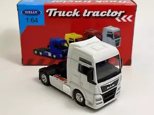 Man TGX XXL White 1:64 Scale Welly Truck Tractor 68010S - Picture 1 of 7