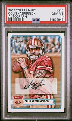 2012 Topps Magic #232 Colin Kaepernick Autograph  PSA Gem Mint 10 49ers Icon WOW - Image 1 of 2