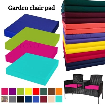 LOVO Outdoor Chair Cushion 4cm seat pad waterproof Garden Thick Polyester Zip Cover
