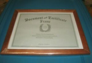 Document and Certificate Frame Wood Frame Glass 9.5" in x 12"in Wall Hanging   x