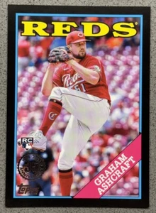 2023 Topps Series 1 - 1988 Topps Baseball Black #T88-29 Graham Ashcraft /299... - Bild 1 von 2
