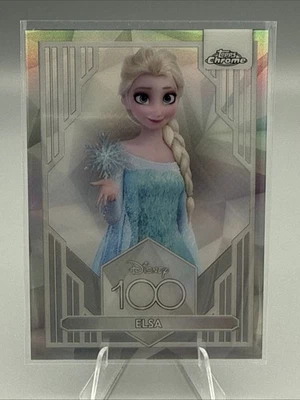 ELSA from FROZEN Disney 100 REFRACTOR CARD 2023 Topps Chrome  LORCANA USA SELLER - Image 1 of 2