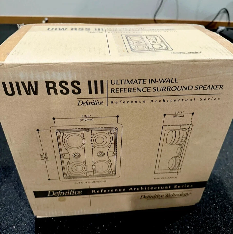 Altavoz de pared/techo de 2 vías Definitive Technology UIW RSS III 3-1/2" (cada uno) NUEVO Foto 1 de 3
