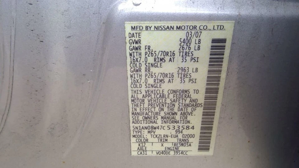 (LOCAL PICKUP ONLY) Trunk/Hatch/Tailgate Wiper S Fits 05-15 XTERRA 4096068 Foto 1 de 4