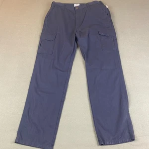 Tyndale FR Pants Mens 38x34 Blue Cargo Workwear HRC 2 USA Made - Picture 1 of 13