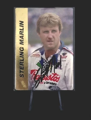 1994  Action Packed Race card #15 Sterling Marlin Autographed - Image 1 of 2