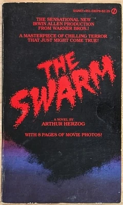THE SWARM by Arthur Herzog (1975) Signet Movie Tie-in Paperback First Printing Foto 1 de 4