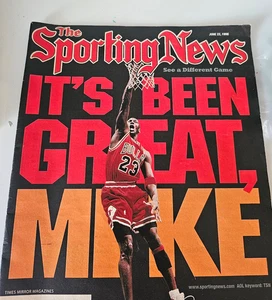 The Sporting News Magazine June 1998 Michael Jordan Cover- It's Been Great Mike - Picture 1 of 3